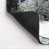 ホワイトツリーとマウンテンビュー マウスパッド (コーナー)