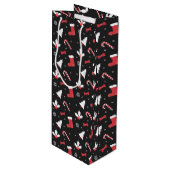 ホワイトツリーシャルボードクリスマス ワインギフトバッグ (正面アングル)