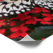 ホワイトツリーニンフ蝶ポスターデコ ポスター (角)