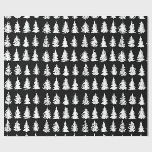 ホワイトツリーラッピング紙 ラッピングペーパー (フラット)