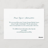 ホワイトツリー結婚の宿泊施設 ポストカード (裏面)