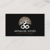 ホワイトツリー・オブ・ライフ – インフィニティ – ゴールデン離れズ 名刺 (正面)