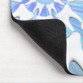 ホワイトティースマンダラデザイン歯科マウスパッド マウスパッド (コーナー)