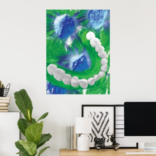 ホワイトティース歯科歯科用歯科医歯科矯正医ポスター ポスター (ホームオフィス)