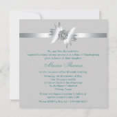 ホワイトティール(緑がかった色)スワーズキンセアニェラ 招待状 (裏面)