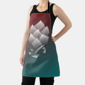 ホワイトティール（緑がかった色）ブルゴーニュ エプロン (インサイチュ)