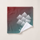 ホワイトティール(緑がかった色)ブルゴーニュ バスタオルセット (ウォッシュタオル)