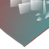 ホワイトティール(緑がかった色)ブルゴーニュ ミディアムテーブルランナー (コーナー)