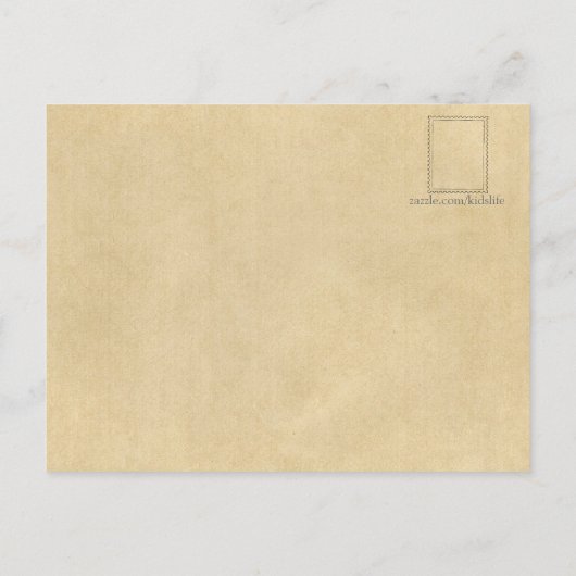 ホワイトテイルディアスタランニングッグの森の中 ポストカード (裏面)