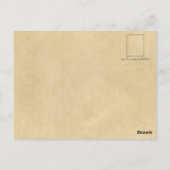 ホワイトテイルディアスタランニングッグの森の中 ポストカード (裏面)