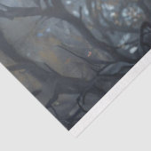 ホワイトテイルファンの孔雀のデコパージュ 薄葉紙 (詳細)