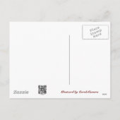 ホワイトテイル鹿 スパイクバック ハッピーホリデーシリーズ シーズンポストカード (裏面)