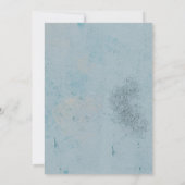 ホワイトテディベアワイルドワンバースデー招待状 招待状 (裏面)