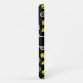 ホワイトテニスラケット&ハーフボールあなたの名前スポーツ Case-Mate iPhoneケース (裏面/右)