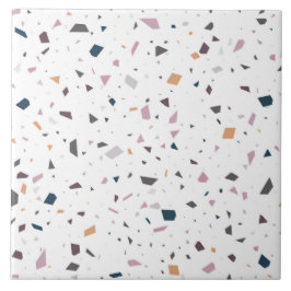 ホワイトテラゾフロアセラミックタイル タイル