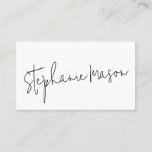 ホワイトテンプレートビジネスのミニマリストのスクリプトシンプル