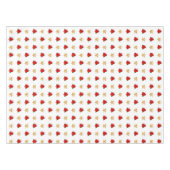 ホワイトテーブルクロスのクリスマスポインセティアス&スター テーブルクロス (正面(横))