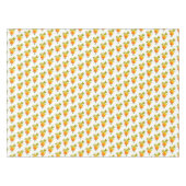 ホワイトテーブルクロスの美しいカボチャ テーブルクロス (正面(横))