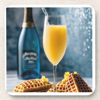 ホワイトテーブル懸命プラスチックコースター、ミモサス、チャンパ コースター