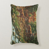 ホワイトテールディアアンドウォーターフォール アクセントクッション (正面(垂直))