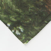 ホワイトテールディアアンドウォーターフォール フリースブランケット (角)