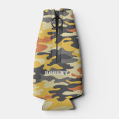 ホワイトテールディアアンド迷彩柄 ボトルクーラー (裏面)