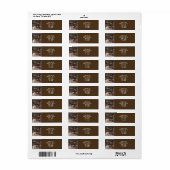 ホワイトテールディアインウィンター差出人住所ラベル ラベル (フルシート)