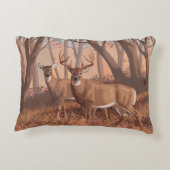 ホワイトテールディアインフォレストレトロスタイル自然 アクセントクッション (裏面)