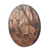 ホワイトテールディアインフォレストレトロスタイル自然 ダーツボード (正面右)