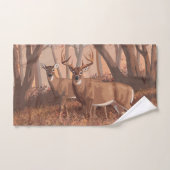 ホワイトテールディアインフォレストレトロスタイル自然 バスタオルセット (ハンドタオル)