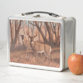 ホワイトテールディアインフォレストレトロスタイル自然 メタルランチボックス (インサイチュ)
