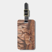 ホワイトテールディアインフォレストレトロスタイル自然 ラゲッジタグ (正面縦)
