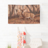 ホワイトテールディアインフォレストレトロスタイル自然 横断幕 (インサイチュ)