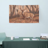 ホワイトテールディアインフォレストレトロスタイル自然 横断幕 (トレードショー)