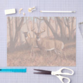 ホワイトテールディアインフォレストレトロスタイル自然 薄葉紙 (クラフト)