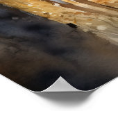 ホワイトテールディアウッドランドアニマルアートプリントポスター ポスター (角)