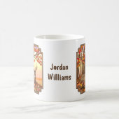 ホワイトテールディアオータムメイプルツリー コーヒーマグカップ (中央)