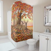 ホワイトテールディアオータムメイプルツリー シャワーカーテン (インサイチュ)