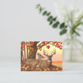 ホワイトテールディアオータムメイプルツリー 名刺 (スタンド正面)