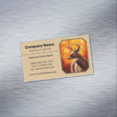 ホワイトテールディアオータム金ゴールド マグネット名刺 (インサイチュ)