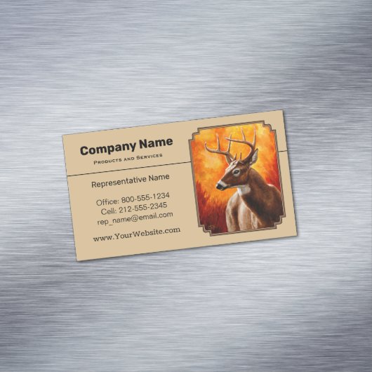 ホワイトテールディアオータム金ゴールド マグネット名刺 (インサイチュ)