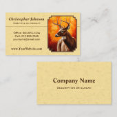 ホワイトテールディアオータム金ゴールド 名刺 (正面/裏面)