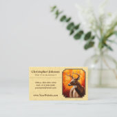 ホワイトテールディアオータム金ゴールド 名刺 (スタンド正面)