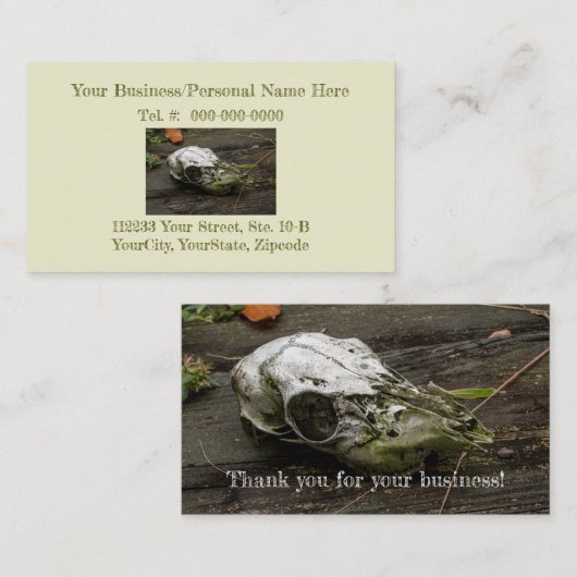 ホワイトテールディアスカル名刺 名刺 (正面/裏面)