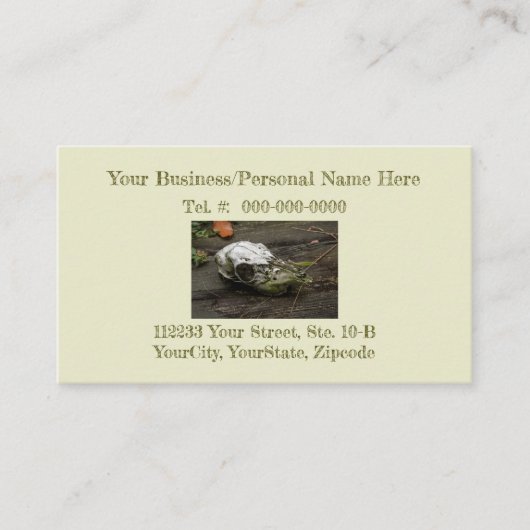 ホワイトテールディアスカル名刺 名刺 (正面)