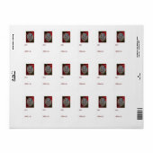 ホワイトテールディアスパイクバックハッピーホリデーズギフトラベル ラベル (フルシート)