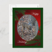 ホワイトテールディアスパイクバックハッピーホリデーズシリーズ シーズンポストカード (正面/裏面)