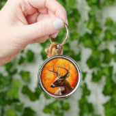 ホワイトテールディアトロフィックバックヘッド キーホルダー (手)