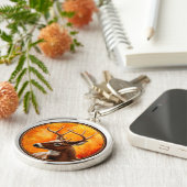 ホワイトテールディアトロフィックバックヘッド キーホルダー (側面)