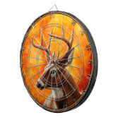 ホワイトテールディアトロフィックバックヘッド ダーツボード (正面右)